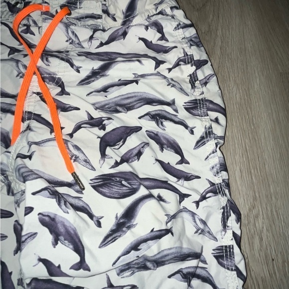 Kid's Crewcuts Whale Print Swimsuit Board Shorts - Picture 3 of 8
